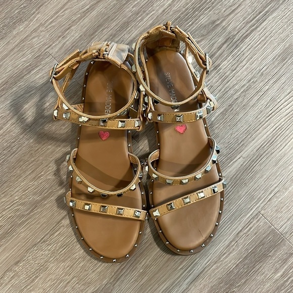 Steve Madden Women's Gladiator Sandals Size 6.5 Tan Travel Resortwear Causal - Picture 5 of 10